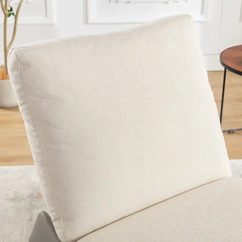 Corduroy Rocking Recliner Chair with Adjustable Backrest & Footrest