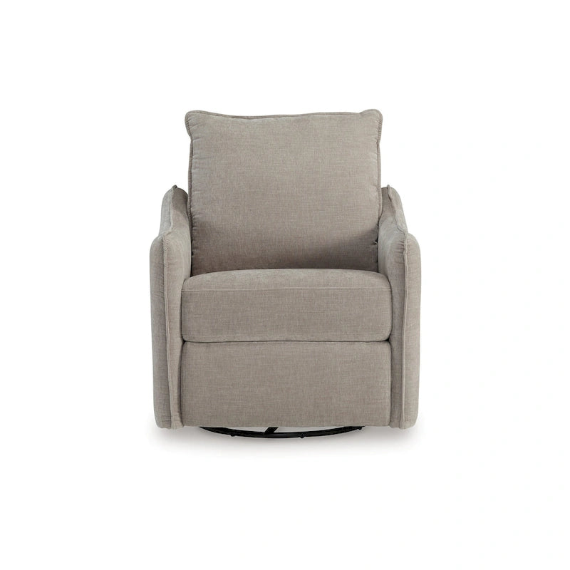 Power Swivel Recliner Chair with Pillow Back, USB Port & High-Resilience Foam Cushions, Gray