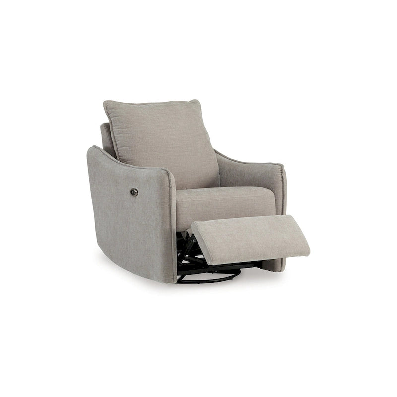 Power Swivel Recliner Chair with Pillow Back, USB Port & High-Resilience Foam Cushions, Gray