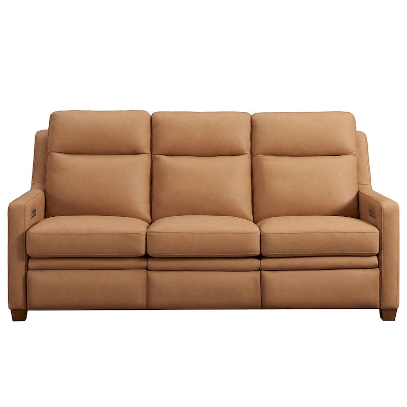 Power Reclining 3-Seat Sofa with Adjustable Headrest, Lumbar Support & USB Charging Ports