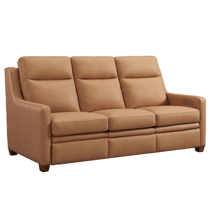 Power Reclining 3-Seat Sofa with Adjustable Headrest, Lumbar Support & USB Charging Ports