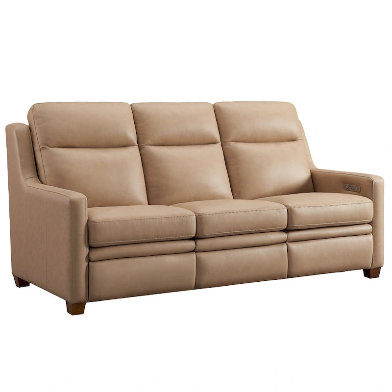 Power Reclining 3-Seat Sofa with Adjustable Headrest, Lumbar Support & USB Charging Ports