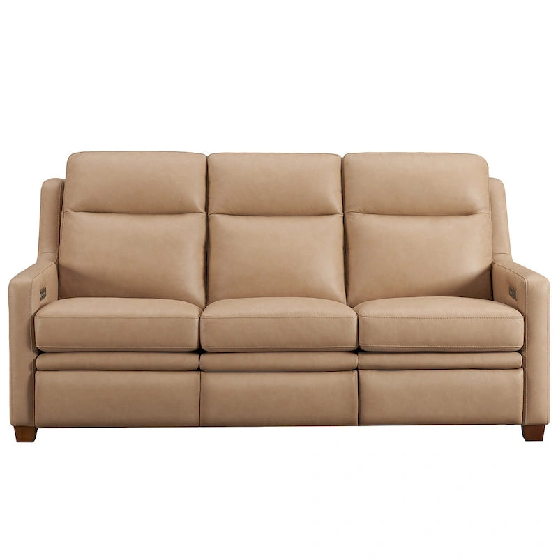 Power Reclining 3-Seat Sofa with Adjustable Headrest, Lumbar Support & USB Charging Ports