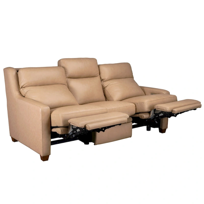 Power Reclining 3-Seat Sofa with Adjustable Headrest, Lumbar Support & USB Charging Ports