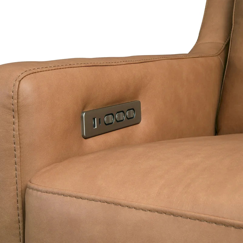 Power Reclining 3-Seat Sofa with Adjustable Headrest, Lumbar Support & USB Charging Ports