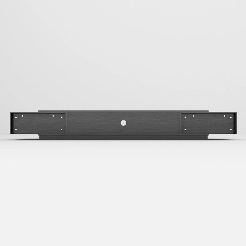 94.5-Inch High Gloss TV Stand with 2 Drawers, 3 Storage Compartments & Cable Management