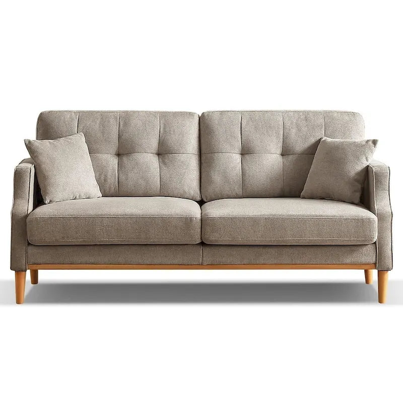 3-Seater Fabric Sofa with USB Charging Port
