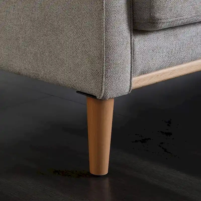 3-Seater Fabric Sofa with USB Charging Port
