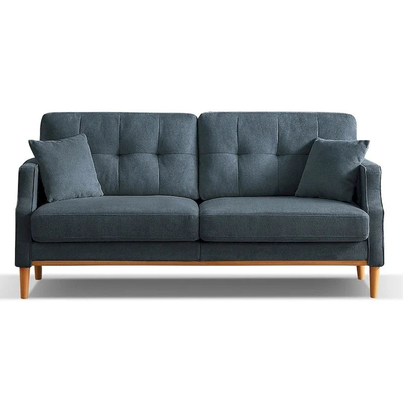 3-Seater Fabric Sofa with USB Charging Port