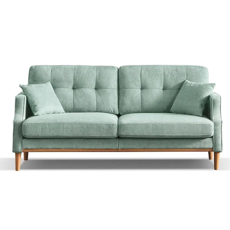 3-Seater Fabric Sofa with USB Charging Port