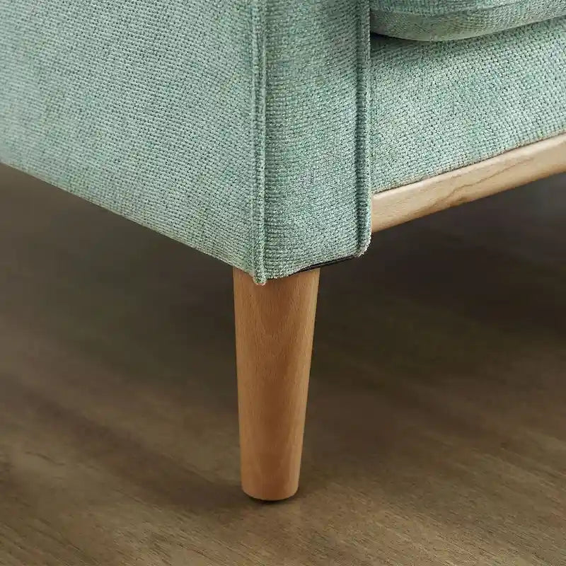3-Seater Fabric Sofa with USB Charging Port