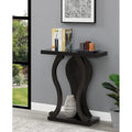 31.5-Inch Two-Tier Console Table with Bottom Shelf – Modern Arch Base