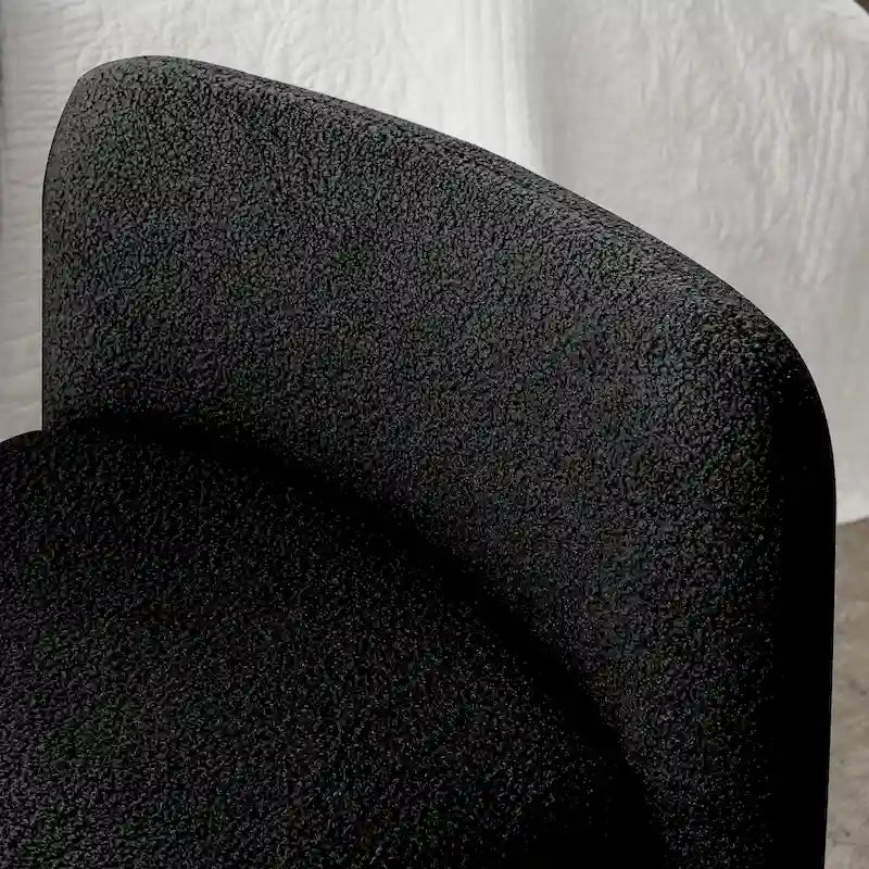 Modern Upholstered Bedroom Bench with Arch Wood Frame & Foam Padded Seat