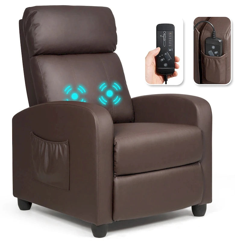 Ergonomic Adjustable Massage Recliner Chair with 8 Modes & Remote Control