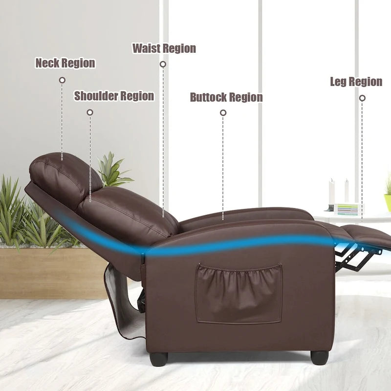 Ergonomic Adjustable Massage Recliner Chair with 8 Modes & Remote Control