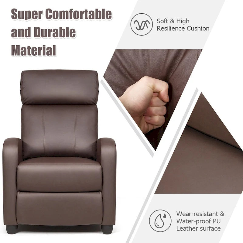 Ergonomic Adjustable Massage Recliner Chair with 8 Modes & Remote Control
