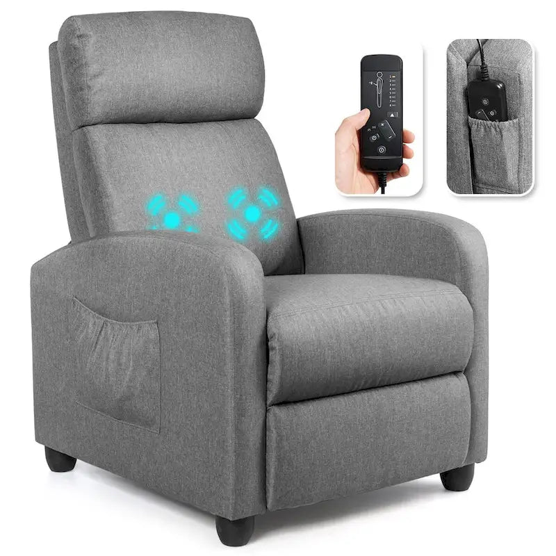 Ergonomic Adjustable Massage Recliner Chair with 8 Modes & Remote Control