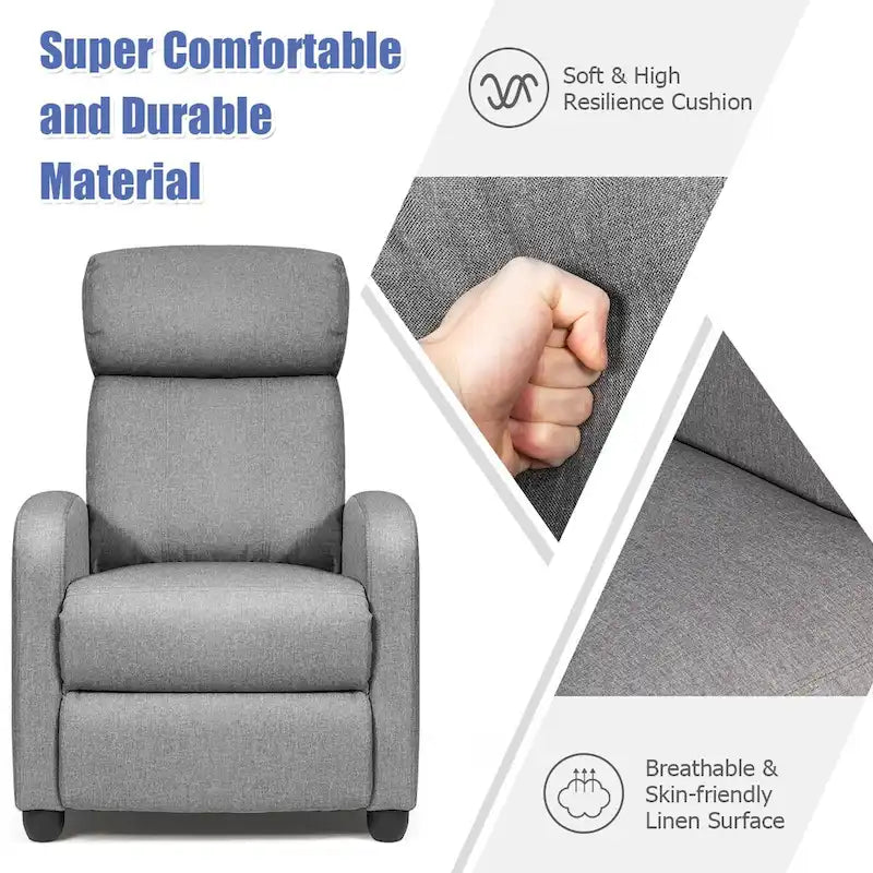 Ergonomic Adjustable Massage Recliner Chair with 8 Modes & Remote Control