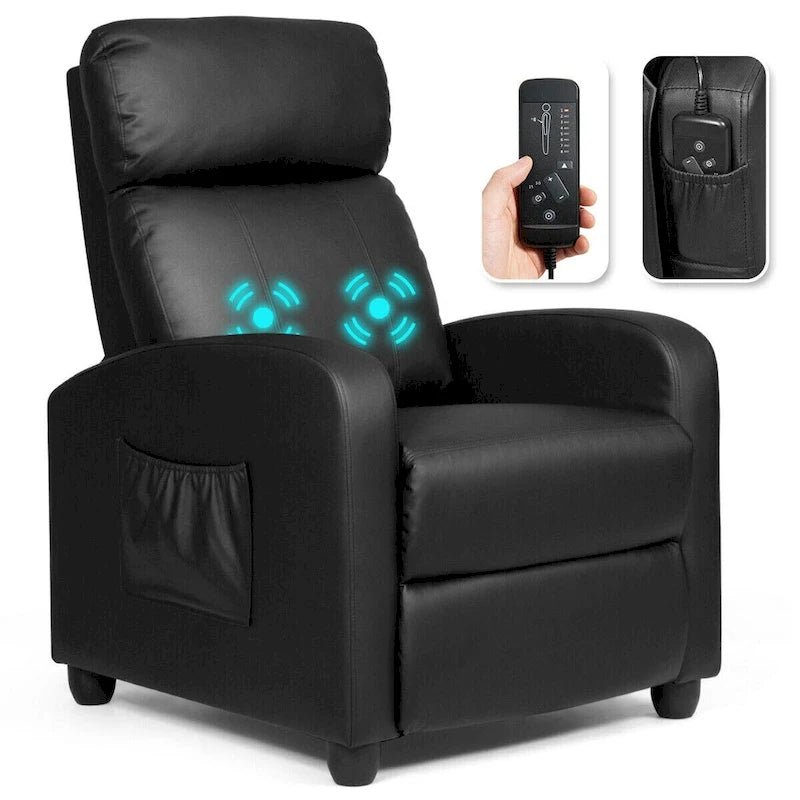 Ergonomic Adjustable Massage Recliner Chair with 8 Modes & Remote Control