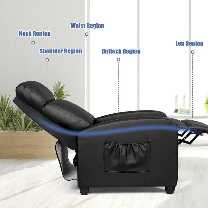 Ergonomic Adjustable Massage Recliner Chair with 8 Modes & Remote Control
