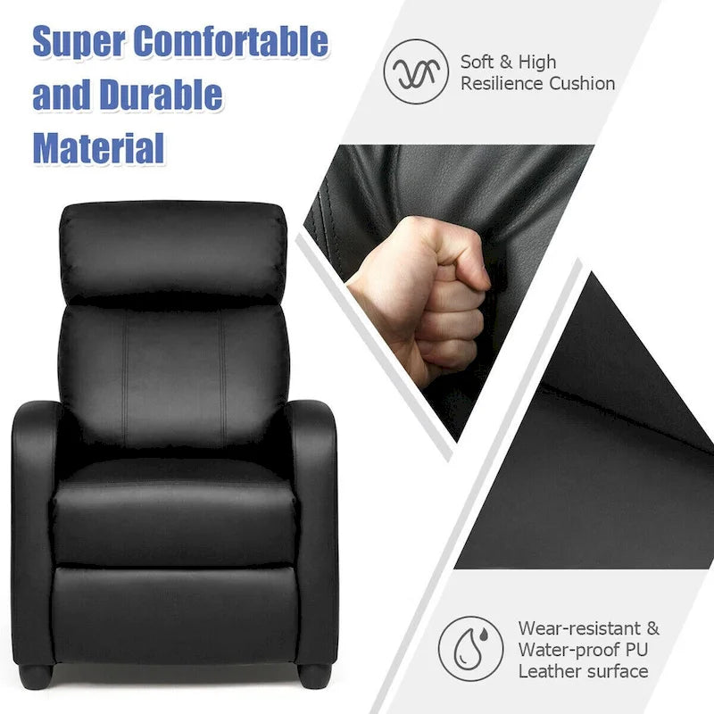 Ergonomic Adjustable Massage Recliner Chair with 8 Modes & Remote Control