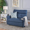Doppelsitziger Stoff-Loveseat mit Liegefunktion und weichen Polstern, moderner Stil