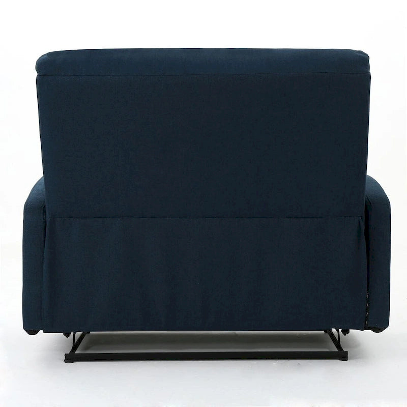 Doppelsitziger Stoff-Loveseat mit Liegefunktion und weichen Polstern, moderner Stil