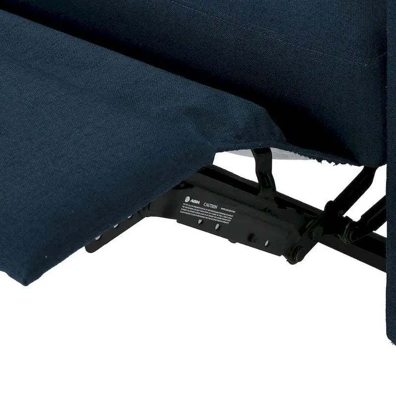 Doppelsitziger Stoff-Loveseat mit Liegefunktion und weichen Polstern, moderner Stil