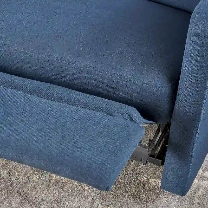 Doppelsitziger Stoff-Loveseat mit Liegefunktion und weichen Polstern, moderner Stil