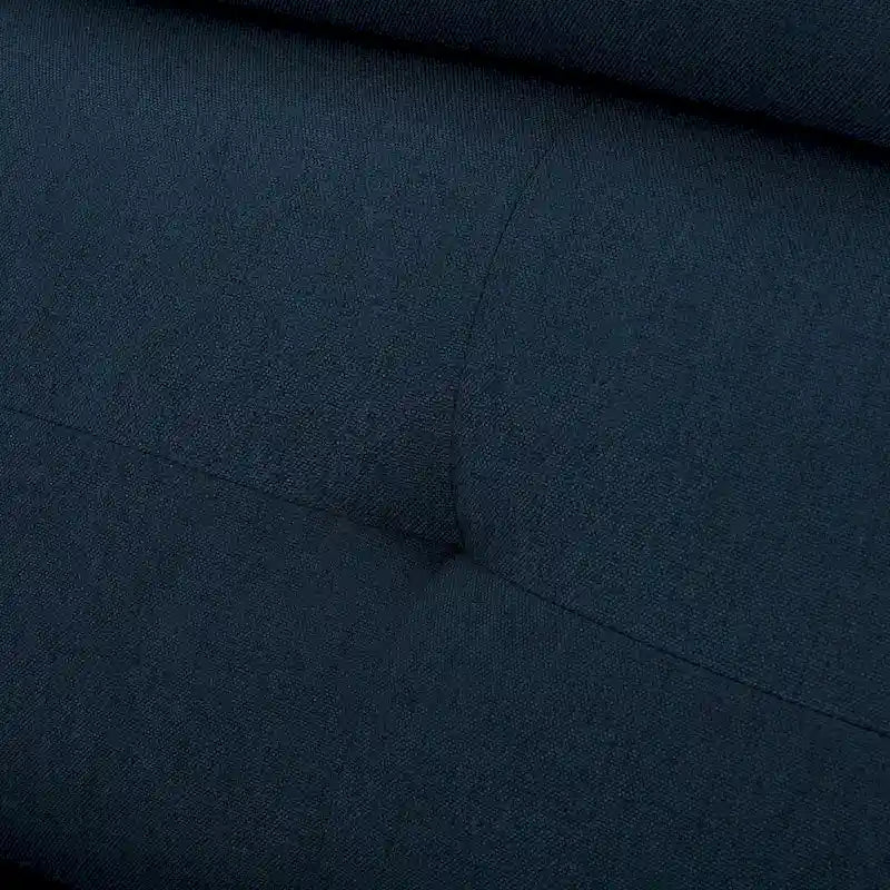 Doppelsitziger Stoff-Loveseat mit Liegefunktion und weichen Polstern, moderner Stil