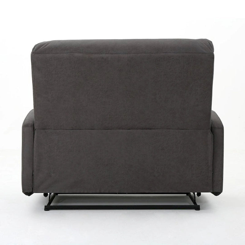 Doppelsitziger Stoff-Loveseat mit Liegefunktion und weichen Polstern, moderner Stil