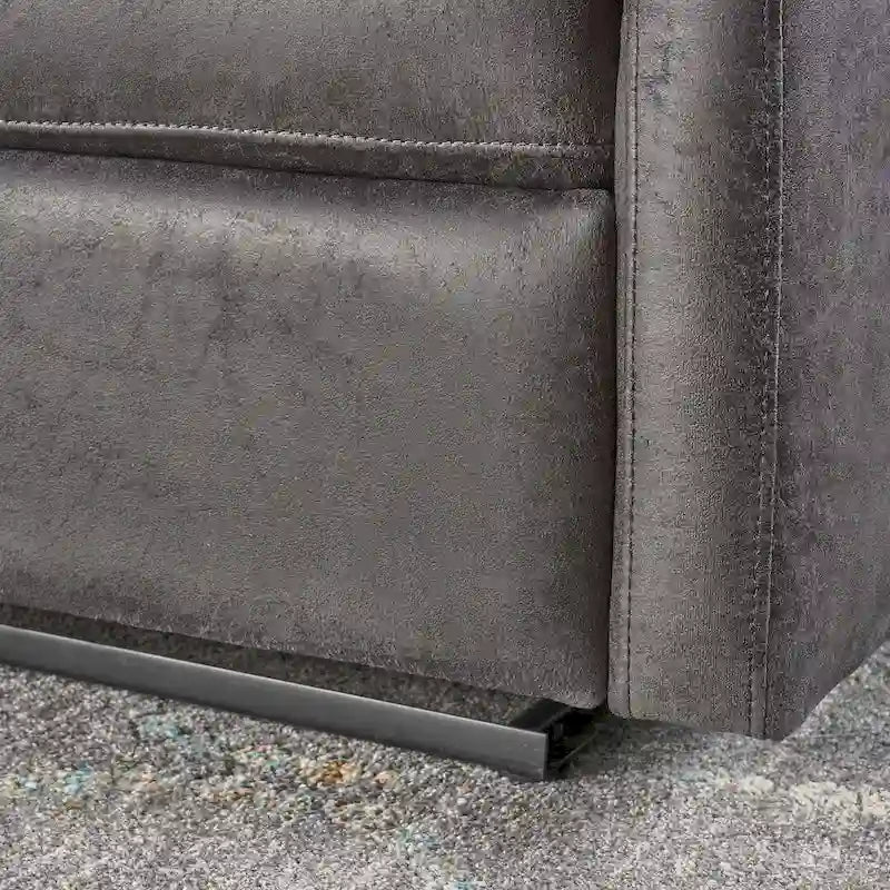 Doppelsitziger Stoff-Loveseat mit Liegefunktion und weichen Polstern, moderner Stil