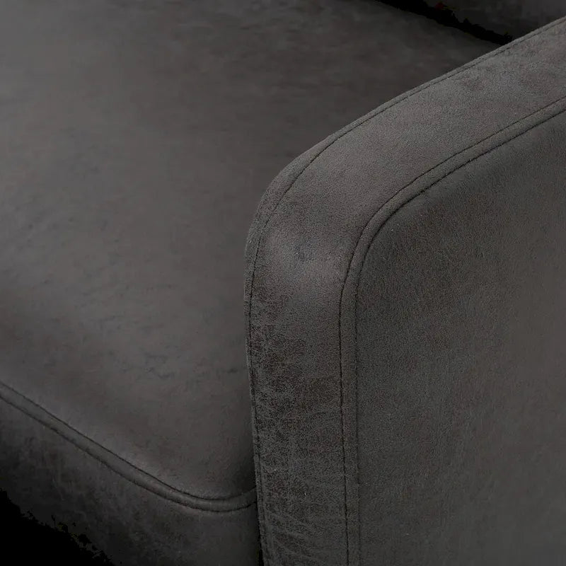 Doppelsitziger Stoff-Loveseat mit Liegefunktion und weichen Polstern, moderner Stil