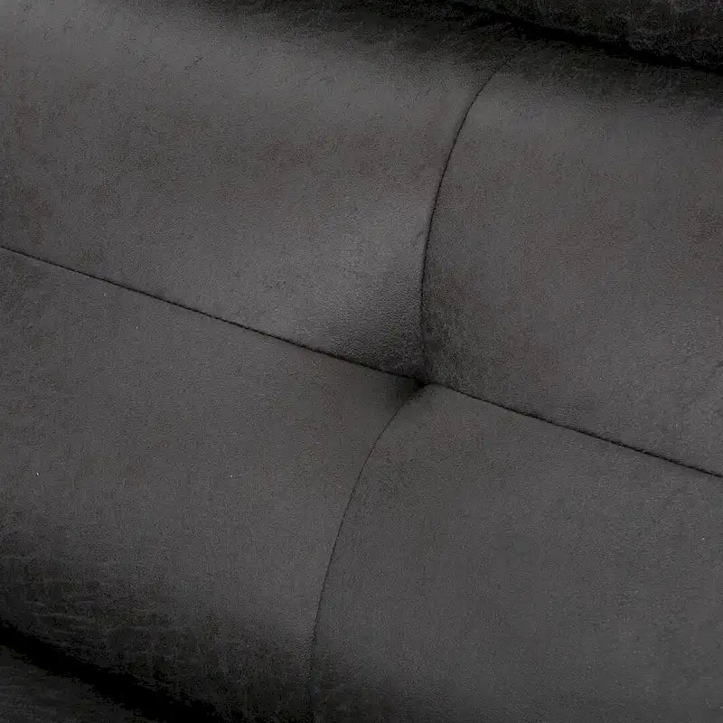 Doppelsitziger Stoff-Loveseat mit Liegefunktion und weichen Polstern, moderner Stil