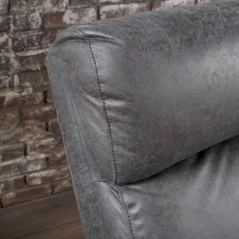 Doppelsitziger Stoff-Loveseat mit Liegefunktion und weichen Polstern, moderner Stil