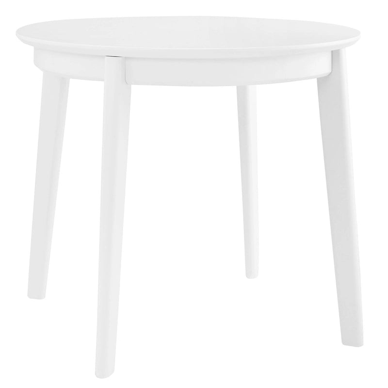 36-Inch Round Dining Table with Matte Finish, Modern Minimalist Style