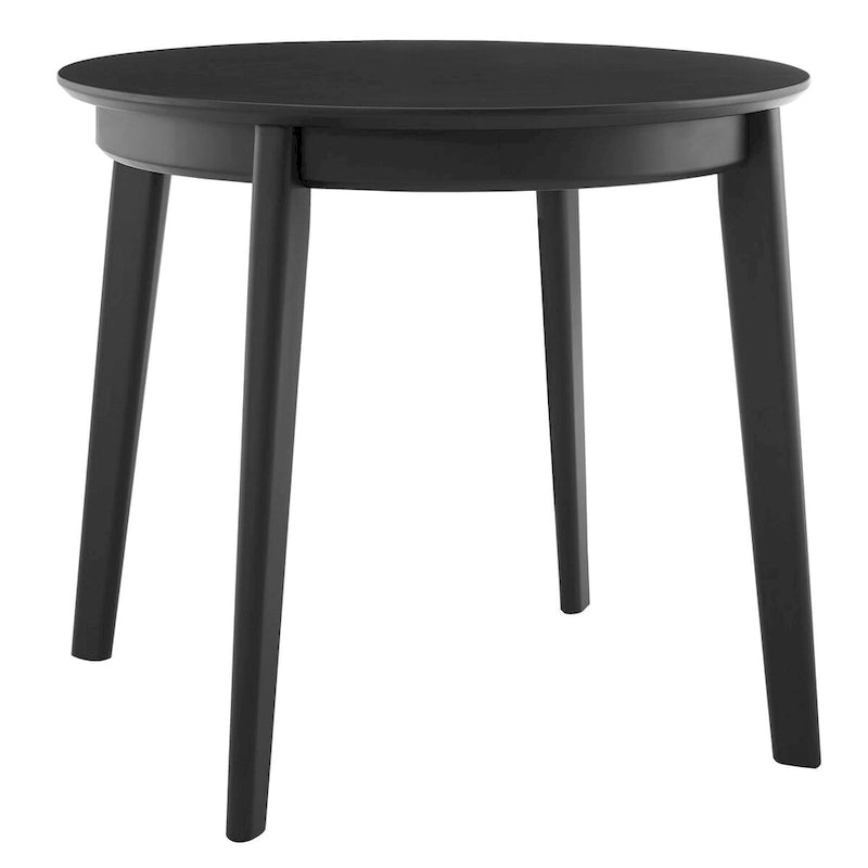 36-Zoll-runder Esstisch mit matter Oberfläche im modernen minimalistischen Stil