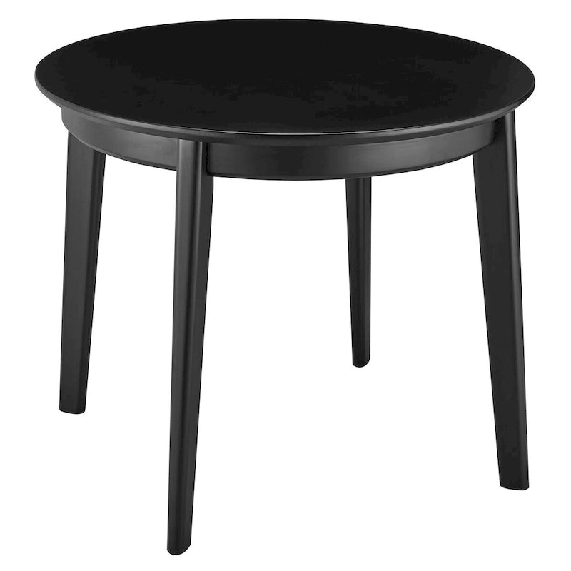 36-Inch Round Dining Table with Matte Finish, Modern Minimalist Style