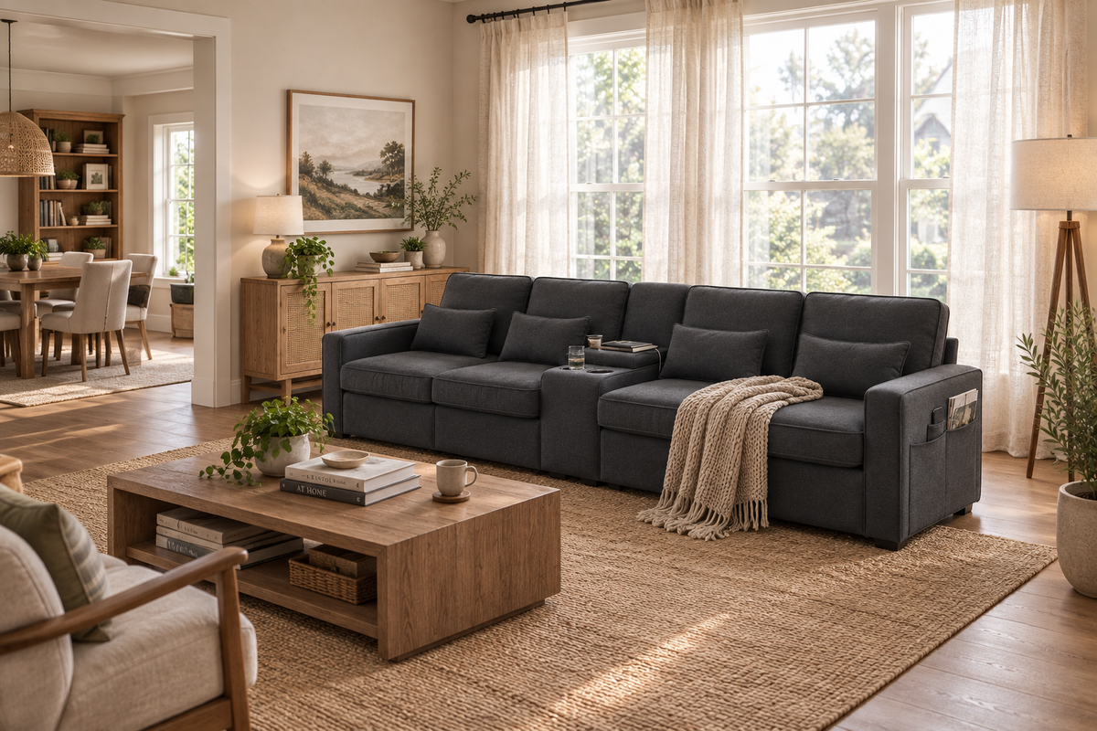 Wide Angle Living Room Scene